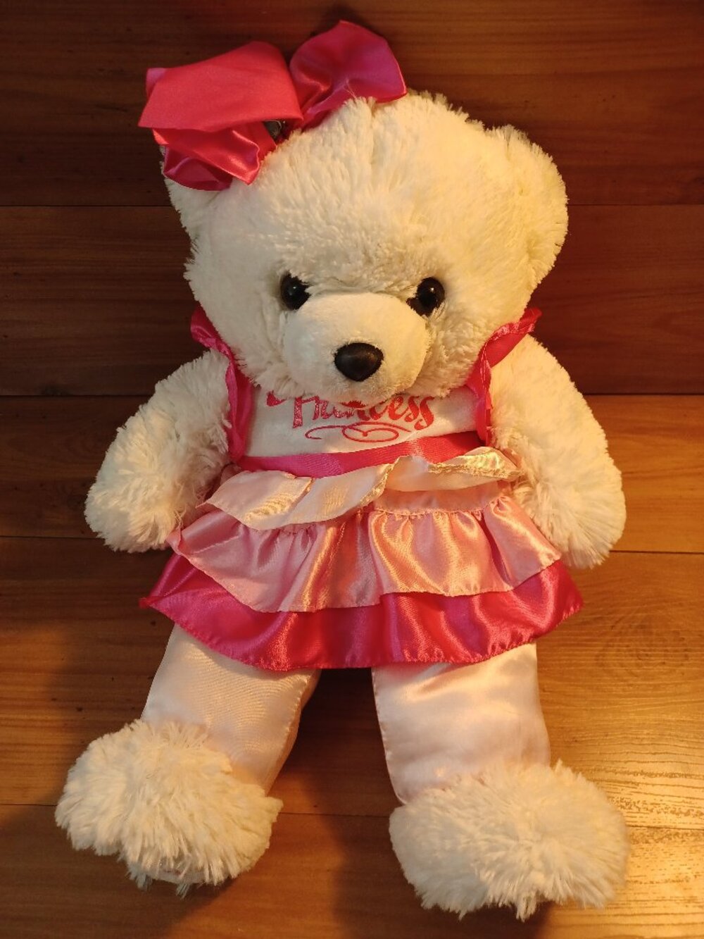 2016 Dan Dee Snowflake  Teddy Princess White Bear Plush Toy 19'in